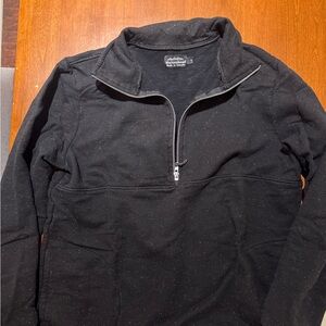 L.L. Bean Men's Black Zip-Up Sweater